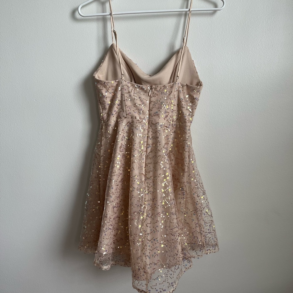 Champagne Sequin Dress - Picture 2 of 2